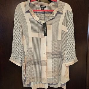 NWT. JONES & CO top. Size 1X